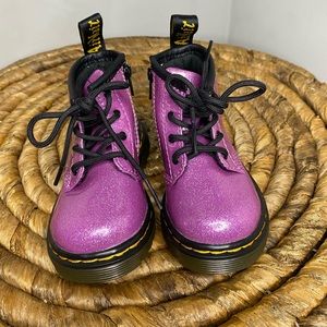 Dr.Martens Pink Glitter Boot Toddler